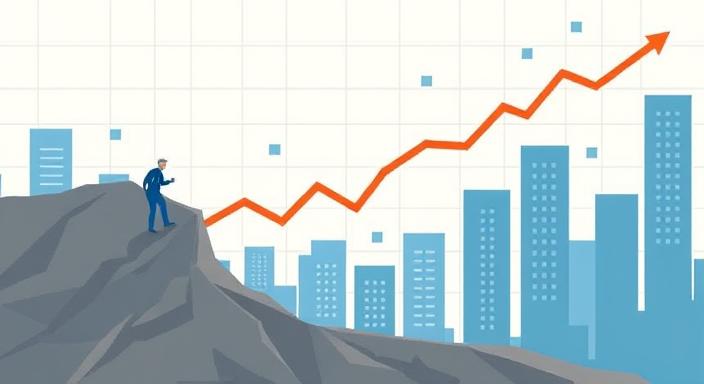 Navigating the Stock Market Dip: Causes and Investment Strategy. A man navigating Trade stock market