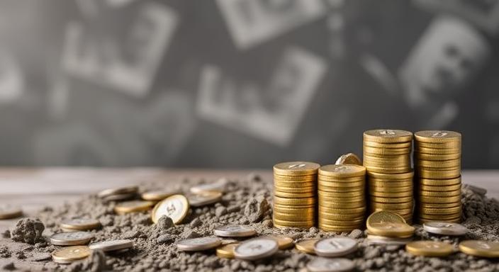 This short book collects key passages to help you get rich. "7 Things You Should Avoid If You Want to Be Rich" gives helpful tips for creating and handling wealth US dollars coins on the floor | seven wealth traps